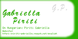 gabriella piriti business card